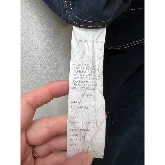 Lafayette 148 Trunk‎ Shared Womens Wide Leg Jeans Size 8 High Rise Blue - Picture 11 of 16